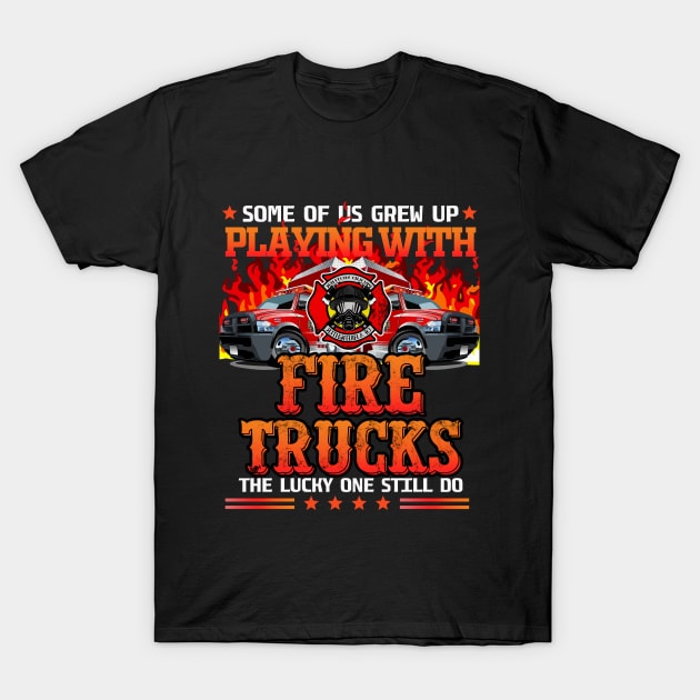 FIRE TRUCKS THE LUCKY T-Shirt by banayan